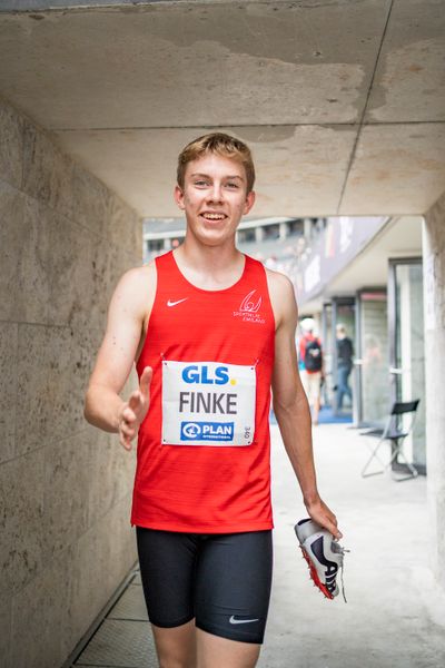 Thorben Finke (SV Sigiltra Soegel) waehrend der deutschen Leichtathletik-Meisterschaften im Olympiastadion am 26.06.2022 in Berlin